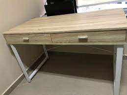 I do not need the standing desk feature. Vhive Study Table Wooden 120cm By 60cm By 75cm Lwh Used Furniture Home Living Furniture Tables Sets On Carousell