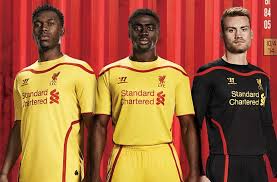 Rep your team in the lfc nike mens home stadium jersey 20/21. Liverpool Adds Away Kit To 2014 15 Set Sportslogos Net News