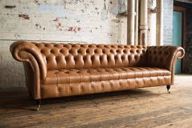 Handmade Large 4 Seater Distressed Vintage Tan Leather Etsy In 2020 Rustic Sofa Leather Sofa Bed Brown Leather Chesterfield Sofa