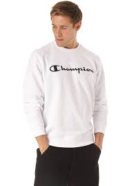Mens champion 100% authentic hoodie l/s pullover size large whitetop rated seller. Champion Crewneck Sweatshirt Fur Herren Weiss Planet Sports