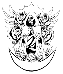 Santa muerte stencils which you searching for is usable for you here. Santa Muerte By Pkoller On Deviantart