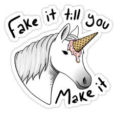 Fake It Till You Make It Stickers By Jakob Schnitker Redbubble Print Stickers Stickers Unique Sticker