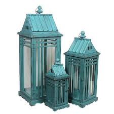 Essential Decor Entrada Collection Mdf 3 Piece Wooden Lantern Set Teal Essential Decor Entrada Collection Http Www Teal Lanterns Lantern Set Wooden Lanterns