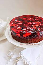 Chocolate Berry Jello Cake Chocolate Dust Jello Cake Recipes Cake Desserts
