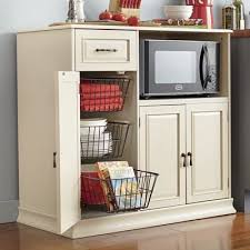 Bayfield Counter Height Microwave Cabinet Kitchen Furniture Storage Microwave Cabinet Small Kitchen Storage