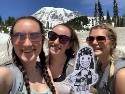 Hiking at Mt Rainier with friends and family