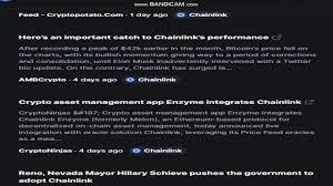 See what's happening with bitcoin regulation or with the ethereum price. 1 Latest Chainlink Link News Today Last Week Crypto Crypto News Cryptocurrency News Youtube