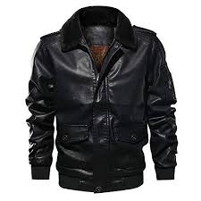 Clearance Sale Daoroka Mens Jacket Clothes Men S Lapel Fur Collar Leather Pocket Flyi Mens Leather Jacket Military Fur Leather Jacket Plus Size Leather Jacket