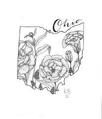 Flowers are very showy and exciting to see in the landscape. Hand Drawn Ohio State Flower Etsy State Tattoos Hand And Finger Tattoos How To Draw Hands