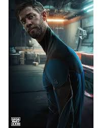 This john krasinski is far more seasoned now and with the mcu making a major transition into its next phase, why not dive deeper into this possibility? John Krasinski As Mr Fantastic Fan Art By Spdrmnkyxxiii Marvelstudios