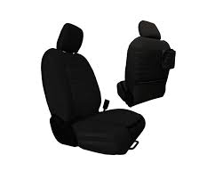 Bartact Tactical Series Front Seat Covers; Black (20-26 Jeep Gladiator JT)