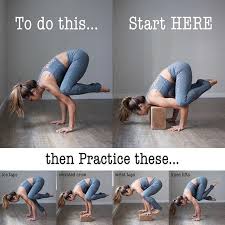 You May Have Tried Bakasana Crow Pose With A Block Under Your Feet But Have You Tried Blocks Under Your Shoulders Yoga Poses Advanced Advanced Yoga Yoga Help