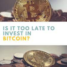 Investing in crypto currency now is not too late as far as i'm concern because it's when you about something that you will invest in it. Is It Too Late To Invest In Bitcoin