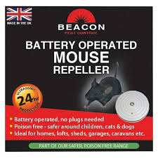 Bugzoff, best ultrasonic animal repeller has an extensive coverage; Beacon Ultrasonic Mouse Rat Repeller Battery Powered Dog Cat Safe Poison Free Ozaroo
