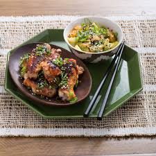 Blue Apron Spicy Korean Chicken Wings With Rice Cakes Baby Bok Choy 1 Lbs Chicken Wings 4 Oz Ko Korean Chicken Wings Spicy Korean Chicken Korean Chicken
