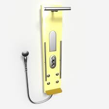 Push Button Handheld Shower Panel 3d Model Shower Panels Hand Held Shower Shower