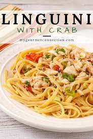 Linguine With Crab Recipe Crab Recipes Crab Meat Recipes Linguine Recipes