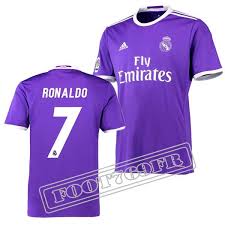 Nouveau Maillot Ronaldo 7 Real Madrid Homme Violet 2016 2017 Exterieur La Liga Maillot De Foot Real Madrid Maillot Madrid