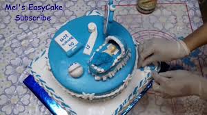 Here, we have added this beautiful birthday cake for the baby boy who is about to complete his first year in this world. Amazing Baby Shower Cake Ideas How To Make One Year Old Birthday Cake Easy Baby Cake Design Youtube