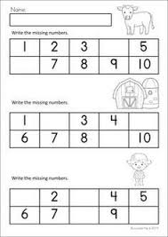 Image Result For Writing The Missing Number 1 10 Worksheet Math Literacy Preschool Math Literacy Worksheets