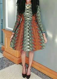 Le choc des motifs produit un. Robe Patineuse Bola Robe Africaine Robe Courte Robe Etsy