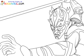 darth maul coloring pages