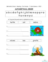 Sort values alphabetically in r: Alphabetical Order 1 Interactive Worksheet Topworksheets