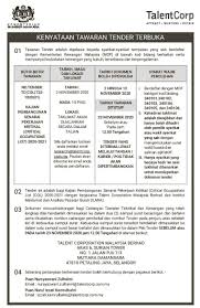 Latest malaysia tenders, rfp and eprocurement notices. Announcement Of Open Tender Talentcorp Malaysia Facebook