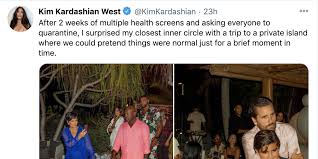 Search, discover and share your favorite kim kardashian earring gifs. Kim Kardashian S Private Island Birthday Draws Criticism On Twitter During The Covid 19 Pandemic Vox