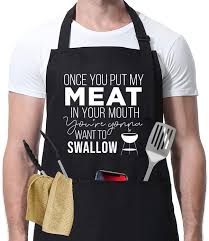 And if you have kids together, some of the gifts might even benefit the whole family, so don't feel guilty about treating him. Amazon Com Miracu Funny Aprons Once You Put My Meat In Husband Gifts From Wife Fathers Day Gifts For Husband Boyfriend Him Birthday Gifts For Men Friend Guy