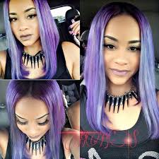 Young woman with purple hair and black glasses. Pastel Purple Long Bob Hairstyle For Black Women Hairstyles Weekly