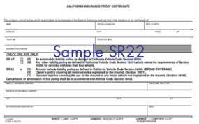 The form shows the state that you have minimum liability limits for auto insurance. What Is An Sr 22 And Why Do I Need One