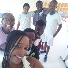 Group selfie after exam @ Kikambala, Coast, Kenya
