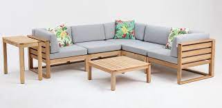 Choose Ceduna 7 Piece Timber Modular Sofa From Outdoor Living Direct Australia S Outdoor Furni Outdoor Furniture Outdoor Furniture Stores Patio Furniture Sets