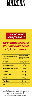 Maizena Sauceline Farine Pour Lier Sauces Blanches Sans Gluten 250g 250 G