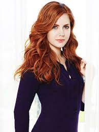 Long Wavy Full Lace Copper Wigs 22 Inch Amy Adams Hair Color Auburn Redhead