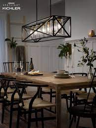Kichler Lighting Moorgate Collection Farmhouse Dining Room Lighting Dining Room Chandelier Modern Farmhouse Lighting