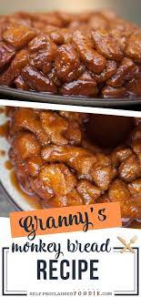 Cut each biscuit into four equal sized pieces. Granny S Monkey Bread Is A Sweet Gooey Sinful Sugar Treat That Will Be Loved By Young And Old This M Monkey Bread Recipes Monkey Bread Cinnamon Monkey Bread