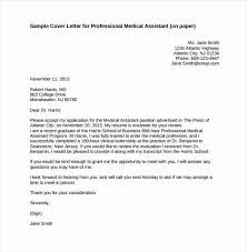 An example of a cover letter for a medical assistant. Medical Assistant Cover Letter Templates New 15 Professional Cover Letter T Cover Letter Template Free Professional Cover Letter Medical Assistant Cover Letter