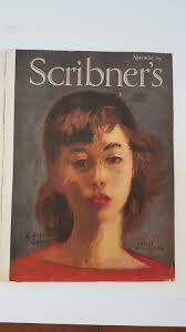 Vintage November 1938 Edition of Scribner's Magazine, Cover Painting  portrait of an Agitator by Raphael Soyer, Nice Clean Copy