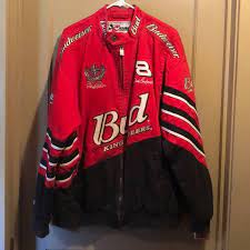 Bud jacket chase dale earnhardt jr authentics nascar racing 8 black size large. Chase Authentics Jackets Coats Dale Earnhardt Jr Bud King Of Beers Jacket Poshmark