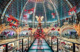 Santa claus, windows, tree, holidays magic is here, until december 24. The Quintessential Shopping Experience At Galeries Lafayette Paris Haussmann