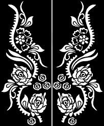 Variety Henna Temporary Tattoo Glitter Stencil Sticker Body Etsy Henna Stencils Stencil Stickers Henna Tattoo Stencils