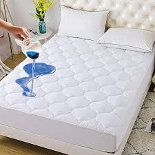 Downcool Waterproof Mattress Pad Microfiber Top Furniturev Com In 2020 Mattress Pad Cover Waterproof Mattress Pad Waterproof Mattress