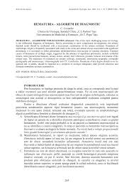 Prezența leucocitelor în urină (> 28/µl) este un indicator pentru afecțiuni inflamatorii ale cilindrii (hialini, granuloși, celulari, ceroși, micști): Pdf Hematuria Algorithm For Diagnosis