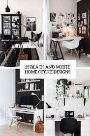 A key to successfully working in a home office is to carve out a space that is enticing and fits your needs. 25 Black And White Home Office Designs Digsdigs