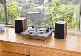 Toshiba 12 Bluetooth Turntable With Stereo Bookshelf Speakers Sharper Image Turntable Vinyl Record Player Bookshelf Speakers