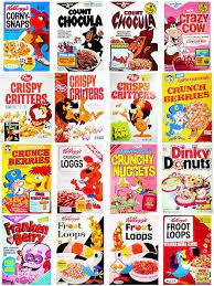 Vintage Cereal Collection Cereal Packaging Vintage Packaging Budget Art