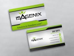 Get your card printing done here at tank prints. Isagenix Business Card 12