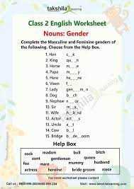 New english worksheets for class 2 students are updated here regularly. Worksheets For Class 2 English Nouns Gender By Takshila Learning Online Classes Issuu